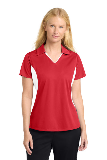 Custom Embroidered Sport-Tek Polos/Knits in True Red/ White