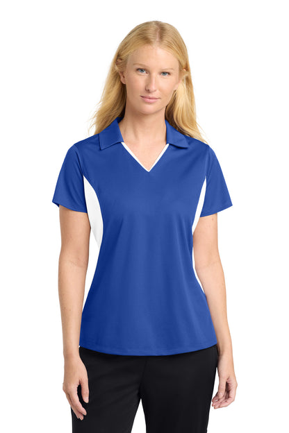Custom Embroidered Sport-Tek Polos/Knits in True Royal/ White