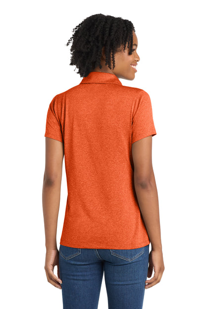 Custom Embroidered Sport-Tek Polos/Knits in Deep Orange Heather