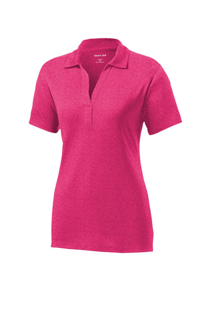 Custom Embroidered Sport-Tek Polos/Knits in Pink Raspberry Heather
