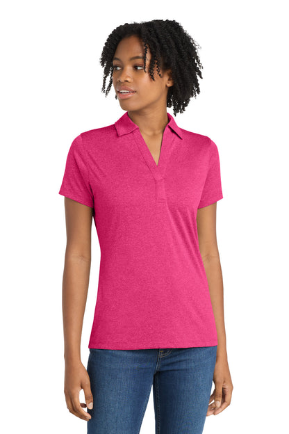 Custom Embroidered Sport-Tek Polos/Knits in Pink Raspberry Heather