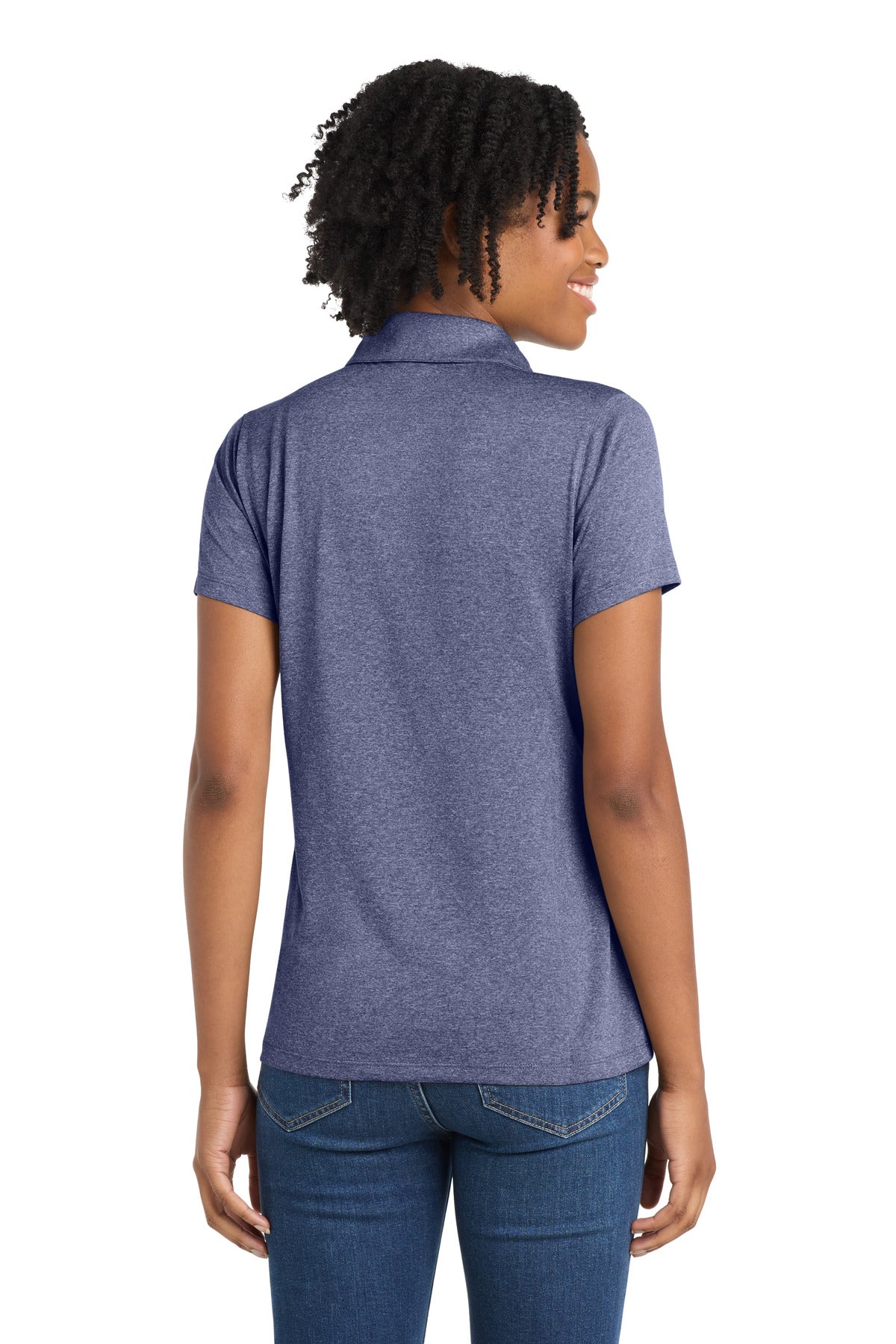 Custom Embroidered Sport-Tek Polos/Knits in True Navy Heather