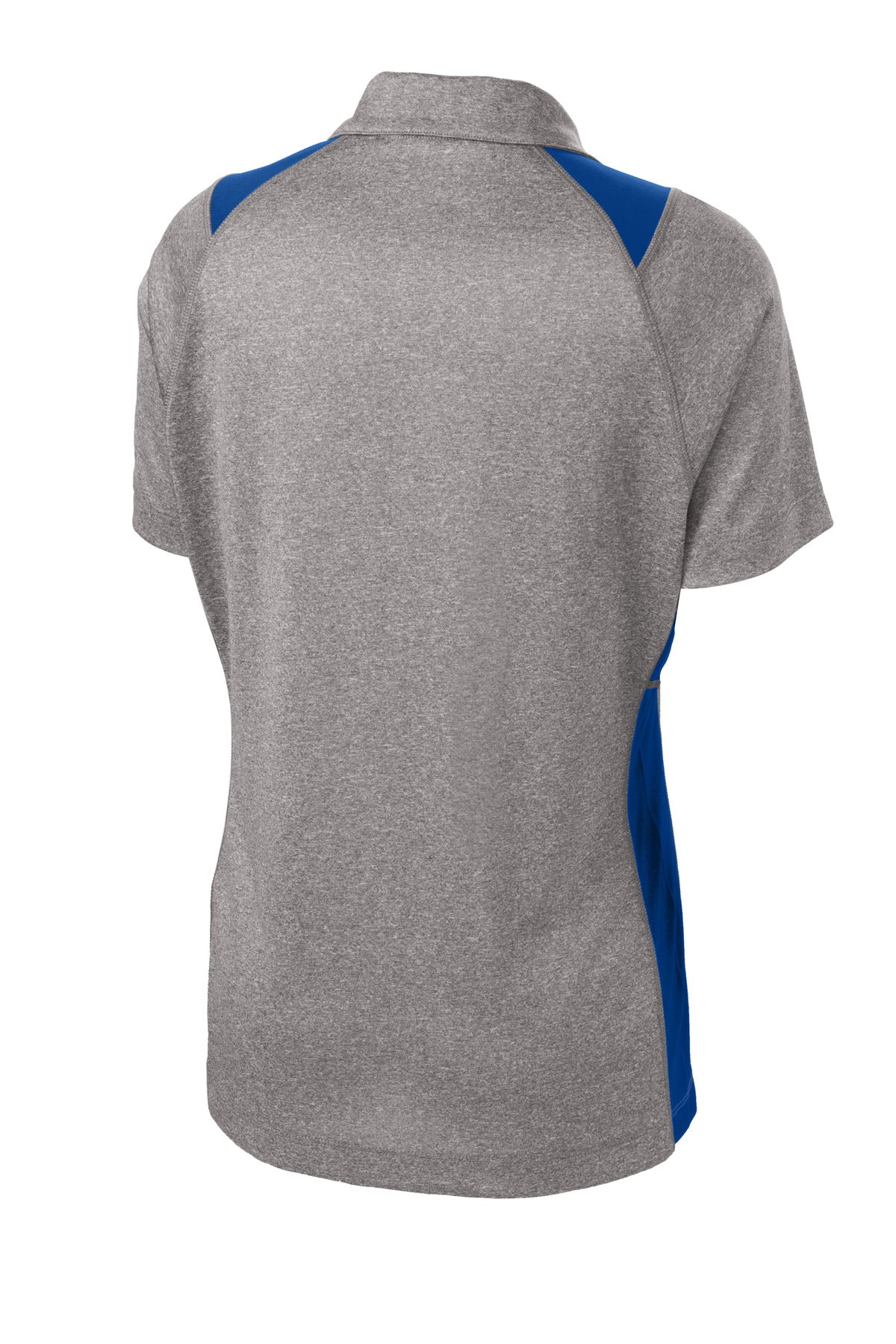 Sport-Tek Women's Heather Colorblock Contender Polo. LST665