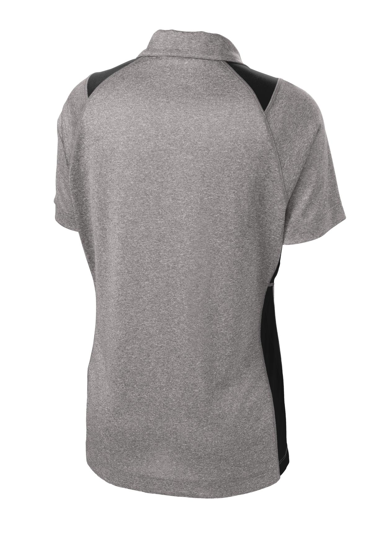 Sport-Tek Women's Heather Colorblock Contender Polo. LST665