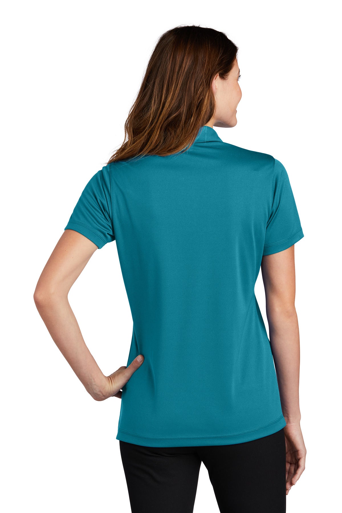 Custom Embroidered Sport-Tek Women's PosiCharge Micro-Mesh Polo. LST680,Blue Wake