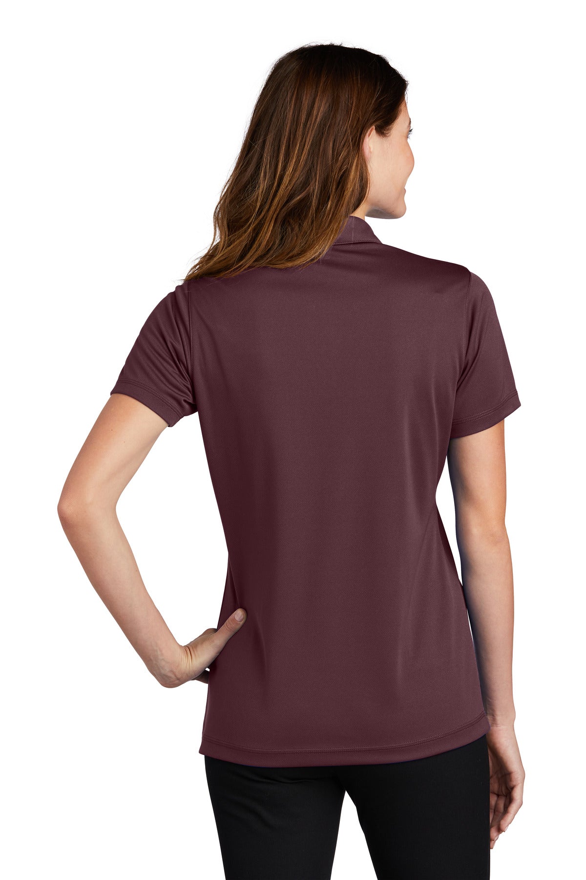 Custom Embroidered Sport-Tek Women's PosiCharge Micro-Mesh Polo. LST680,Maroon