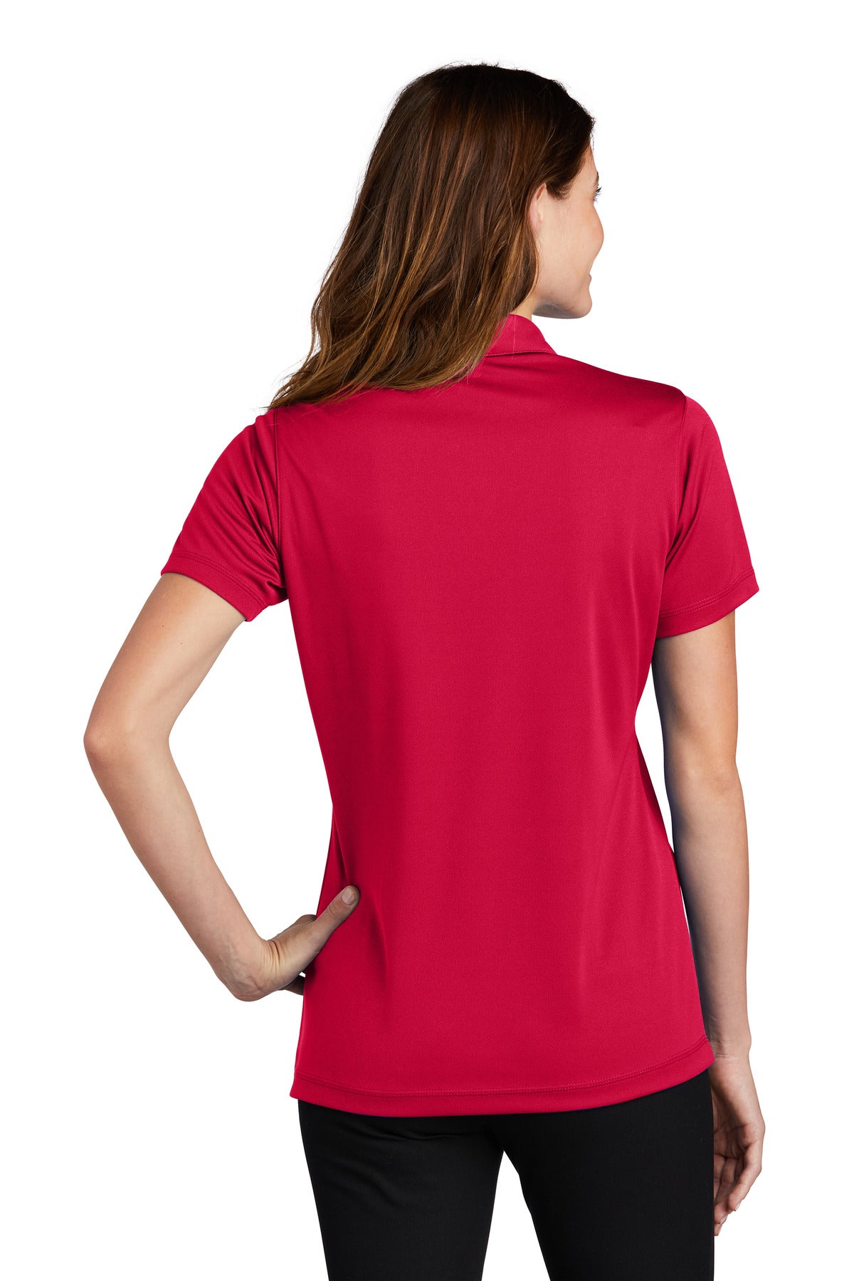 Custom Embroidered Sport-Tek Women's PosiCharge Micro-Mesh Polo. LST680,True Red