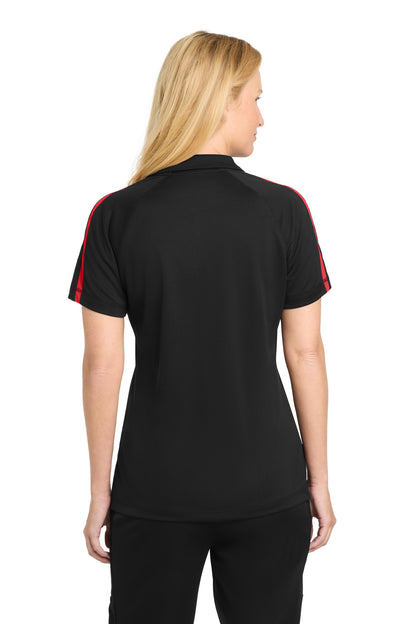 Custom Embroidered Sport-Tek Polos/Knits in Black/ Red