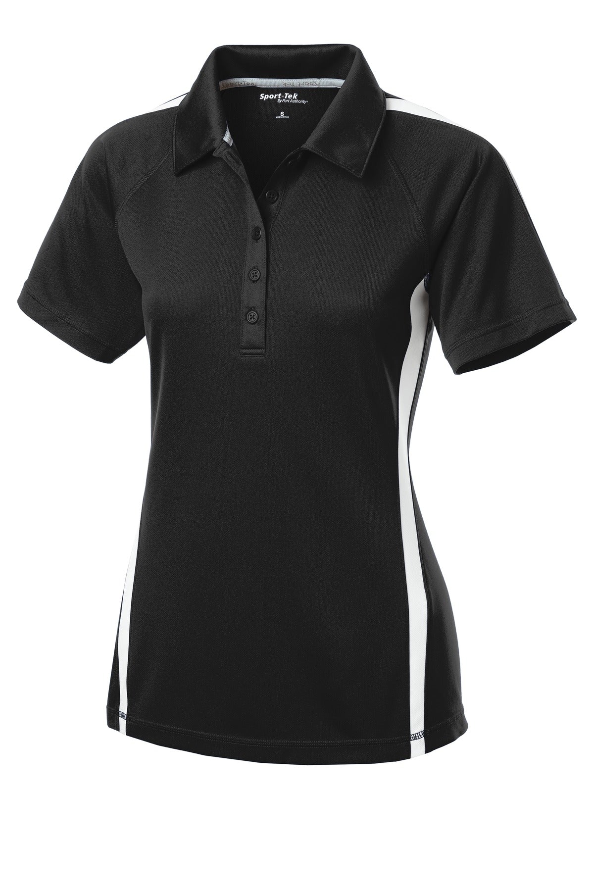 Custom Embroidered Sport-Tek Polos/Knits in Black/ White