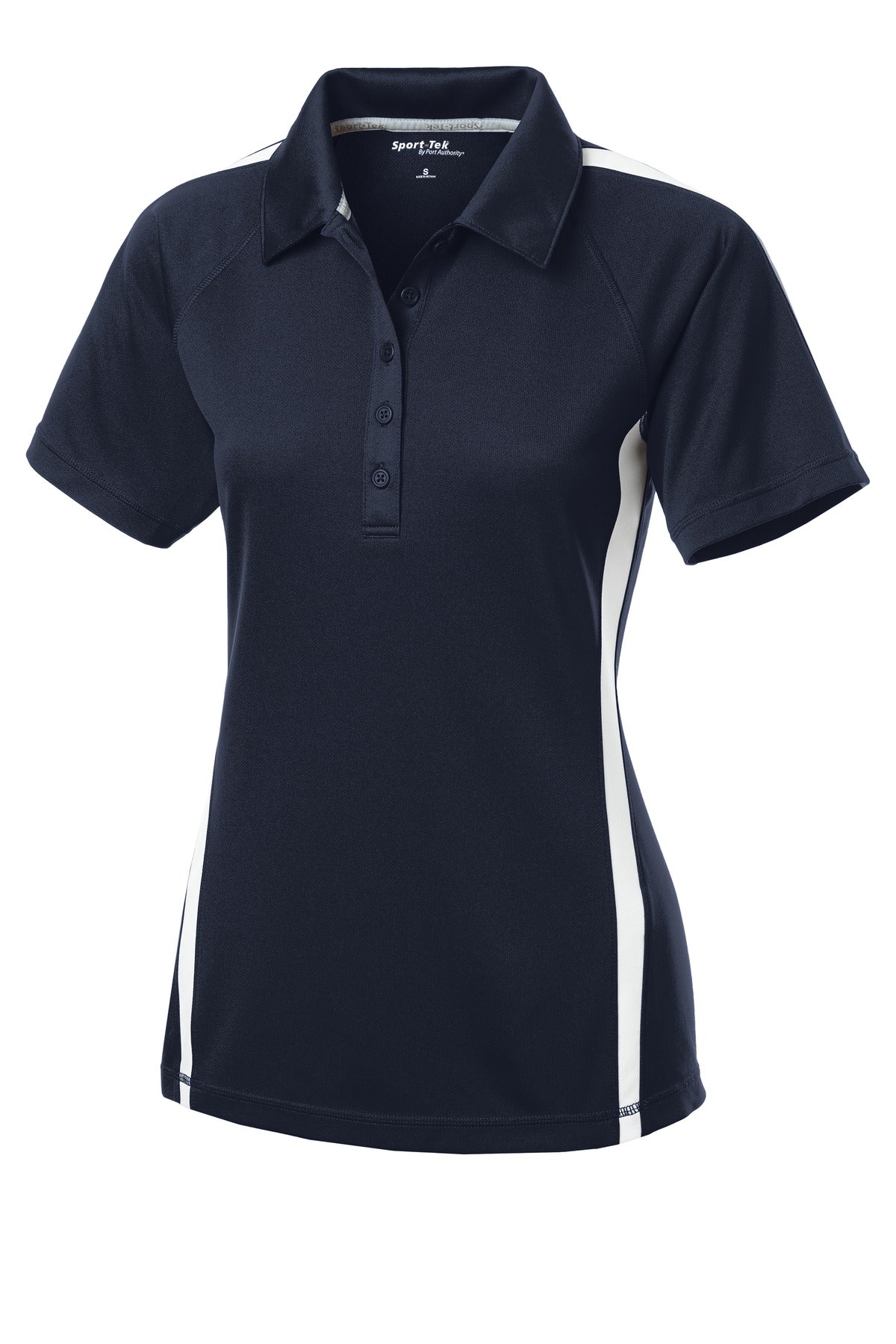 Custom Embroidered Sport-Tek Polos/Knits in True Navy/ White