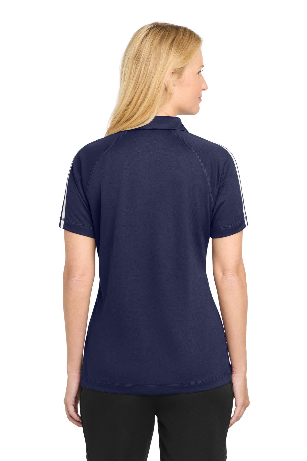 Custom Embroidered Sport-Tek Polos/Knits in True Navy/ White