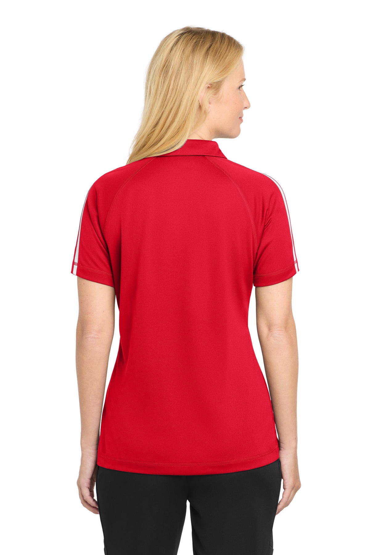 Custom Embroidered Sport-Tek Polos/Knits in True Red/ White