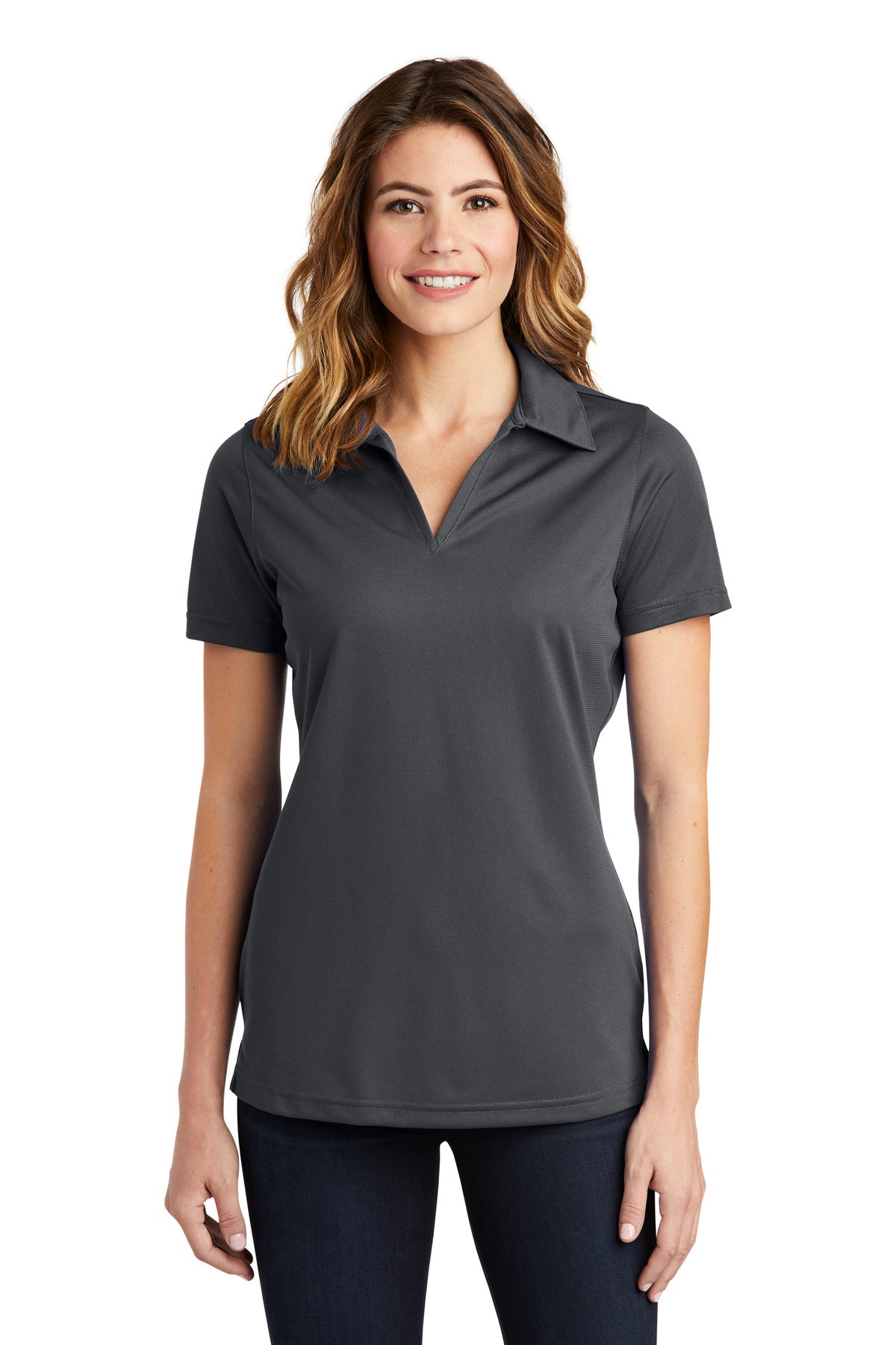 Sport-Tek Women's PosiCharge Active Textured Polo. LST690