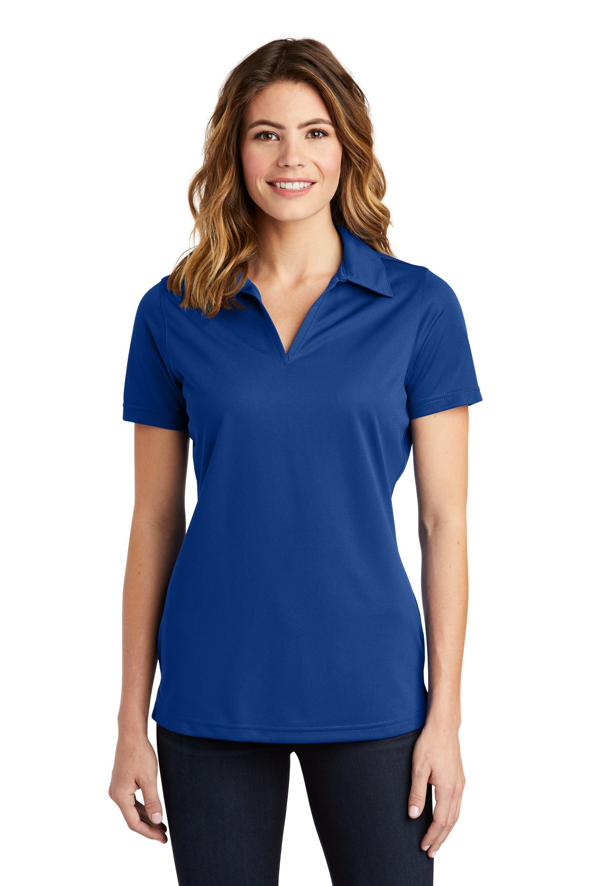 Sport-Tek Women's PosiCharge Active Textured Polo. LST690