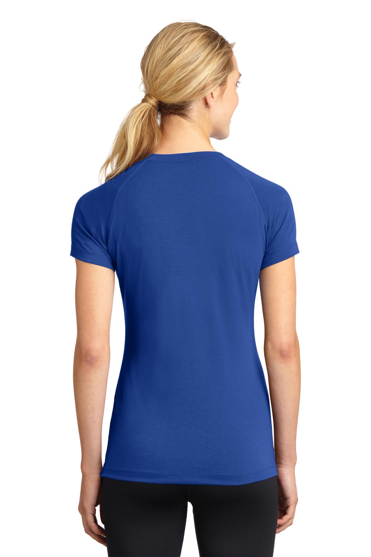 Custom Embroidered Sport-Tek Women's Ultimate Performance V-Neck. LST700,True Royal