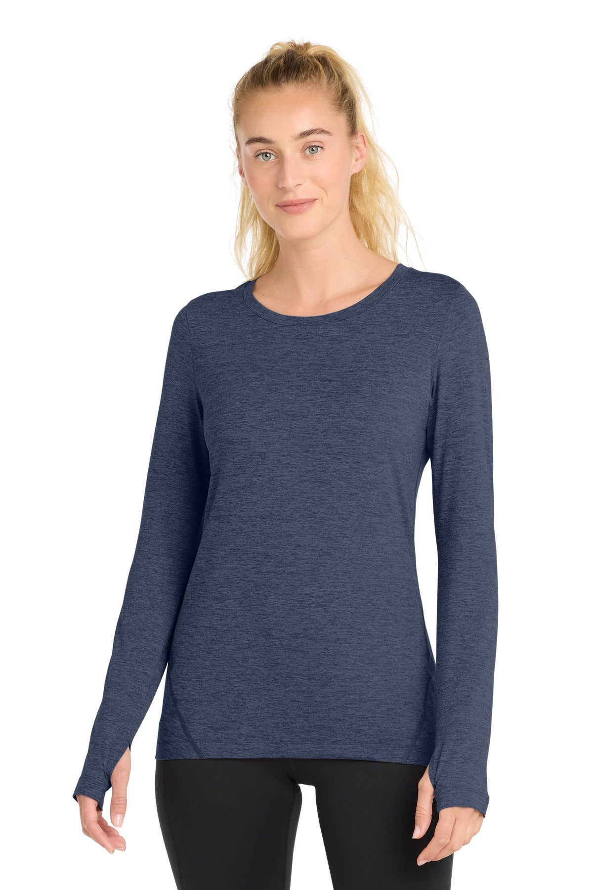 Custom Embroidered Sport-Tek T-Shirts  in Dark Denim Heather