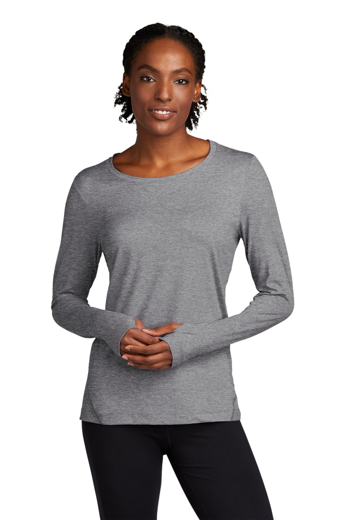 Sport-Tek  Women's Exchange 1.5 Long Sleeve Crew. LST710
