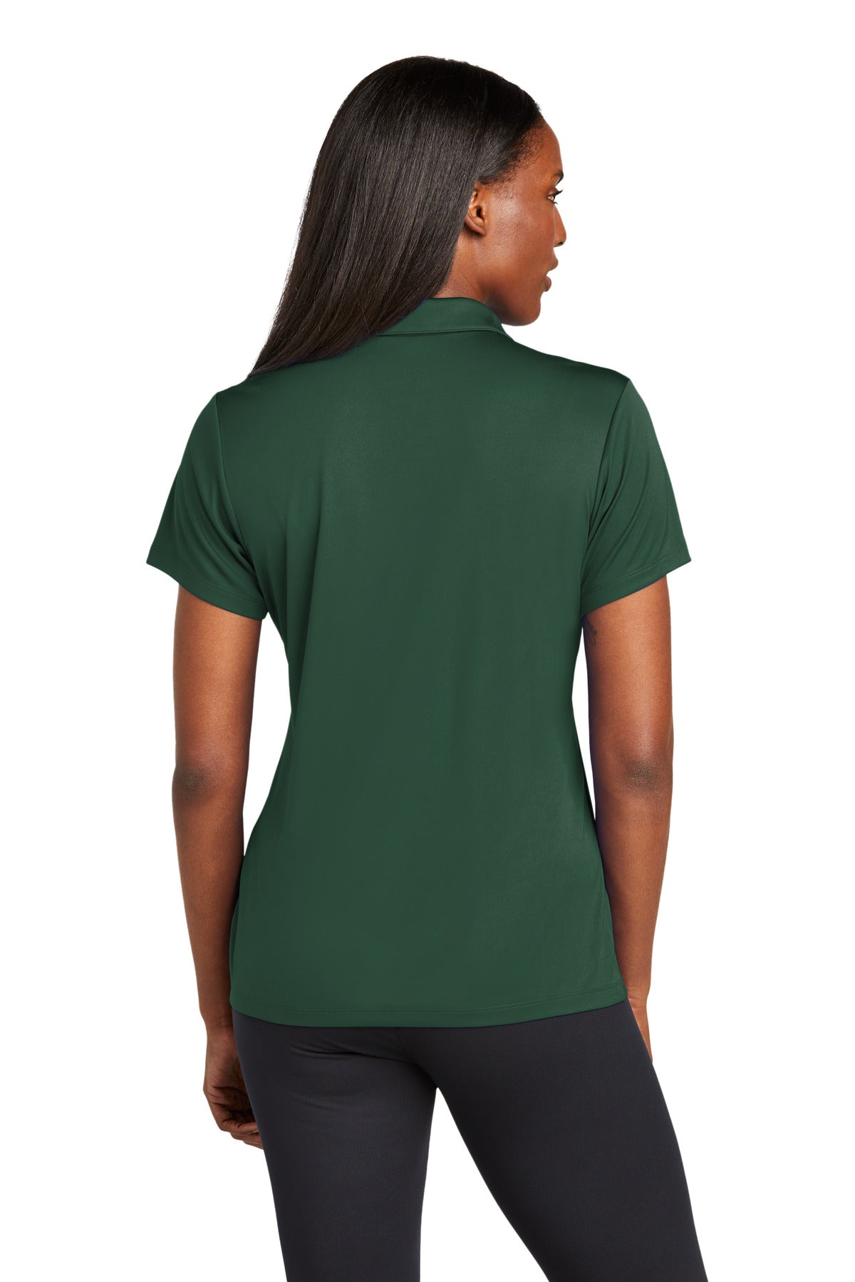 Custom Embroidered Sport-Tek Women's PosiCharge Re-Compete Polo LST725,Forest Green