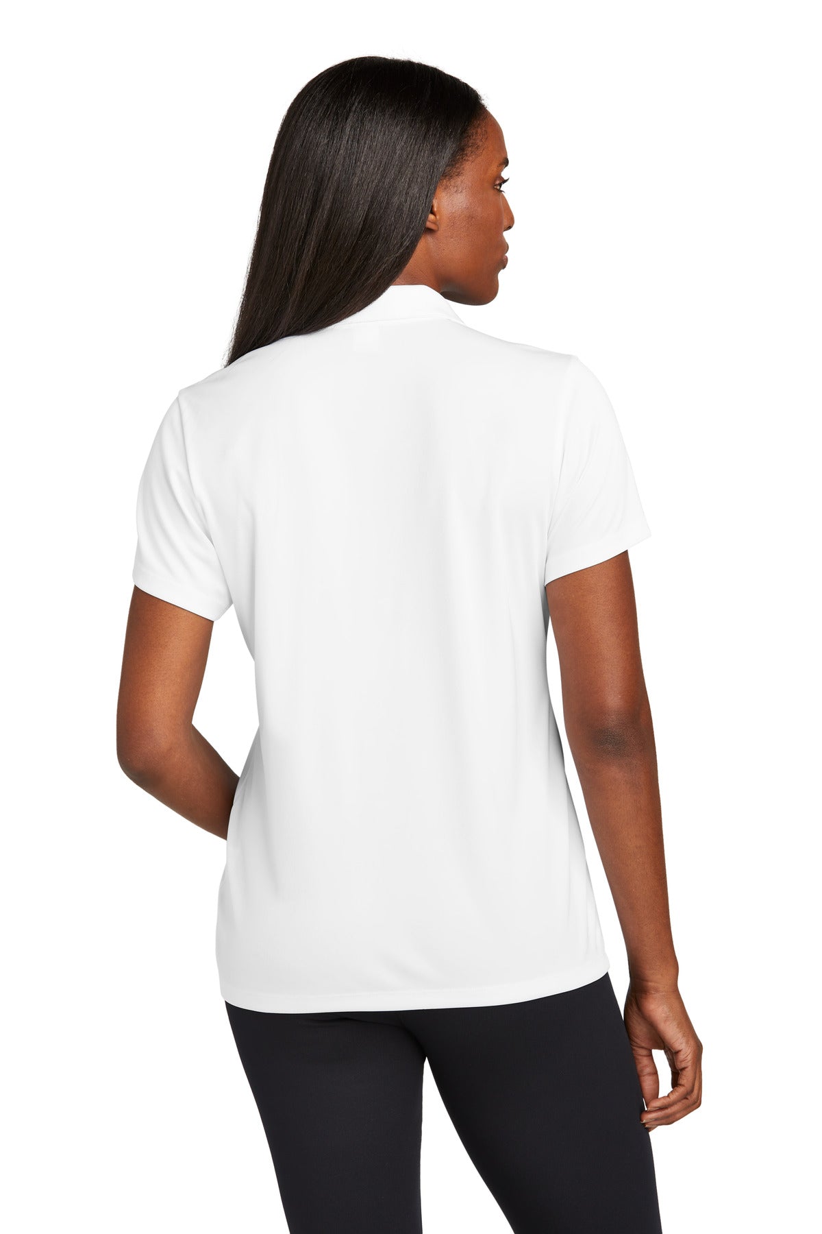 Custom Embroidered Sport-Tek Women's PosiCharge Re-Compete Polo LST725,White
