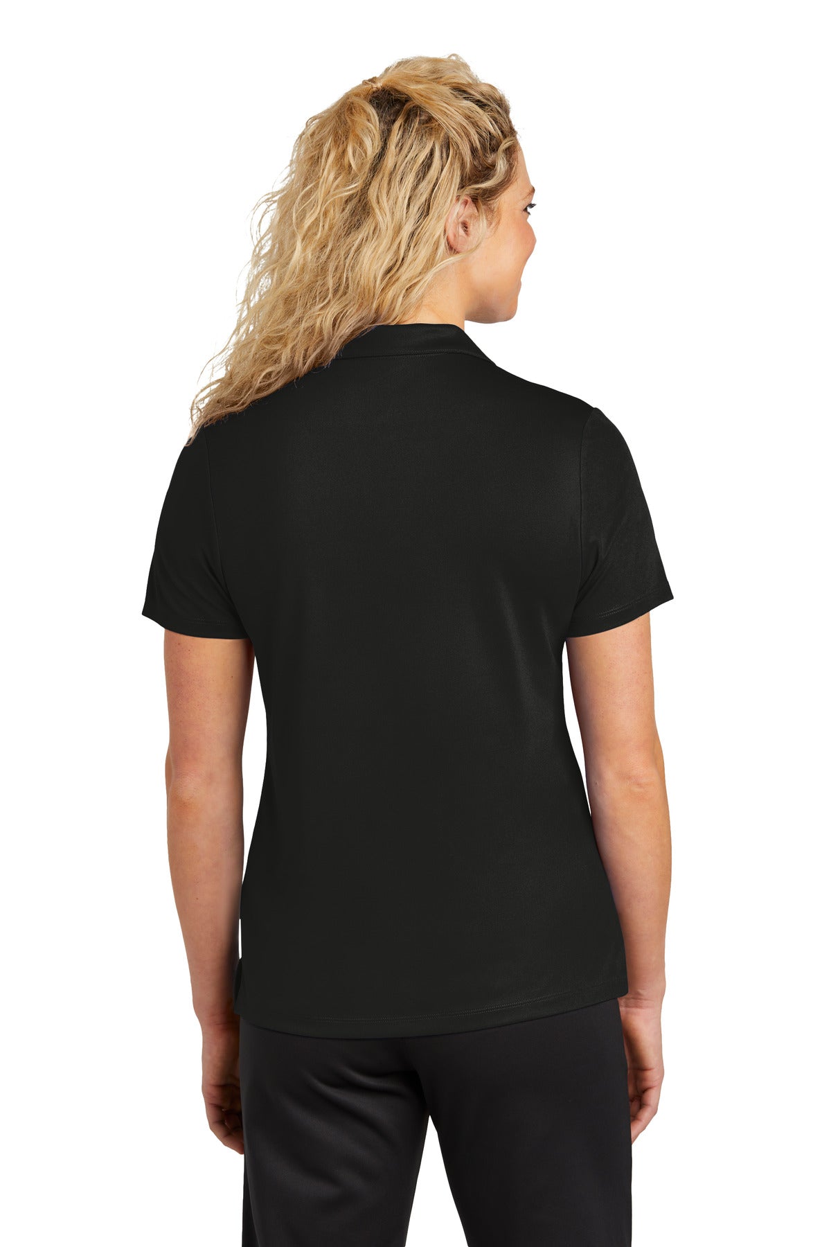 Custom Embroidered Sport-Tek Women's UV Micropique Polo LST740,Black