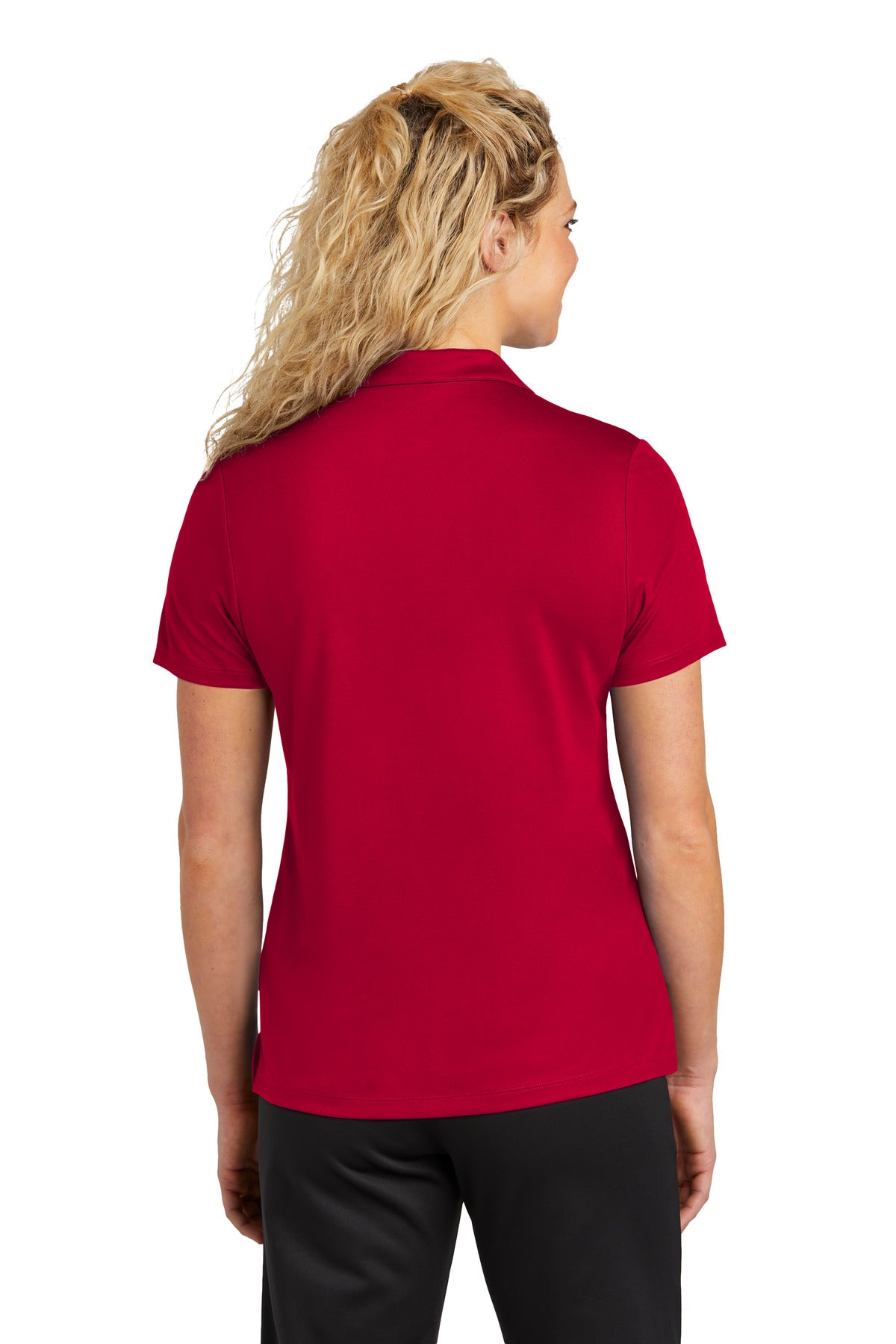 Custom Embroidered Sport-Tek Women's UV Micropique Polo LST740,Deep Red