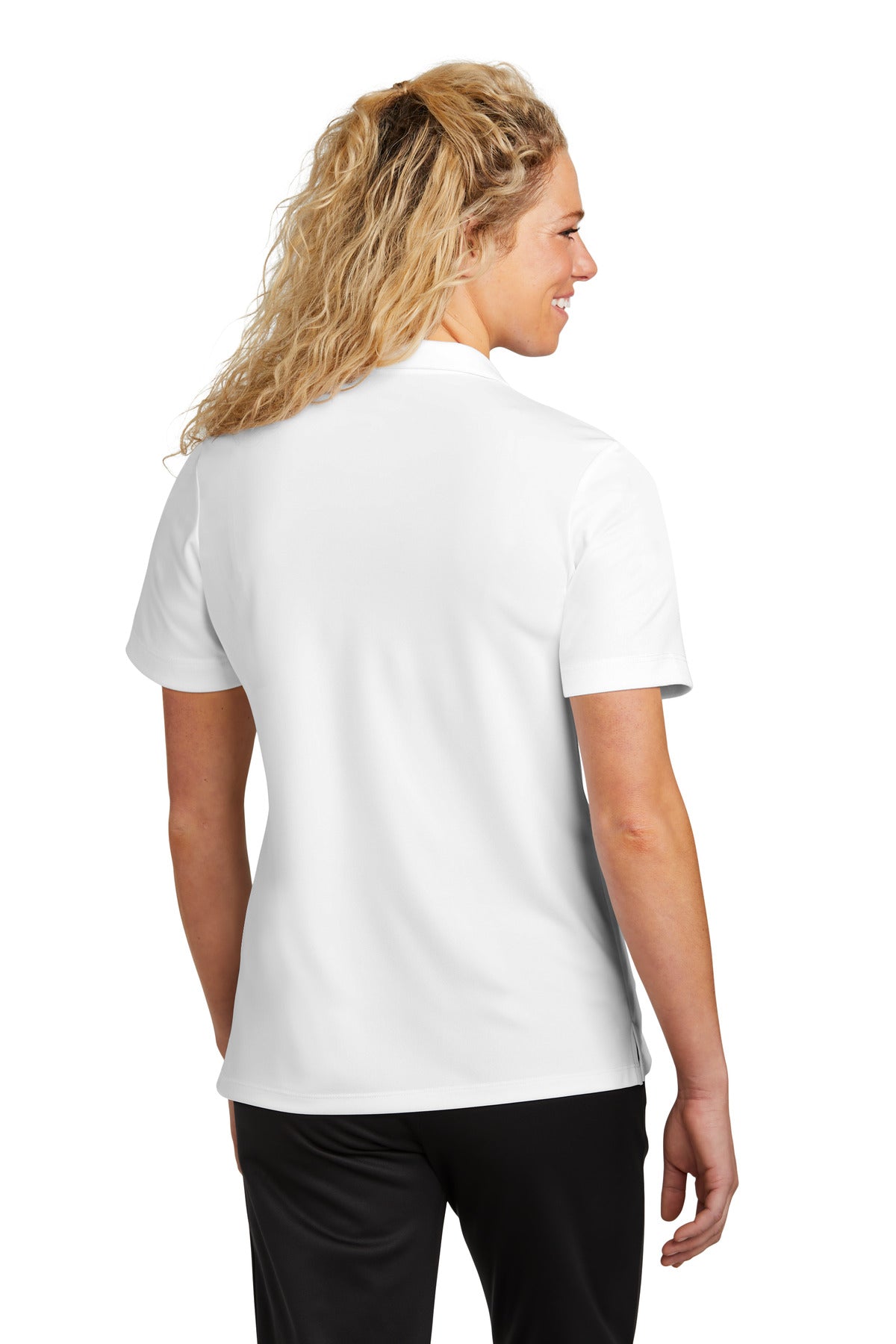 Custom Embroidered Sport-Tek Women's UV Micropique Polo LST740,White