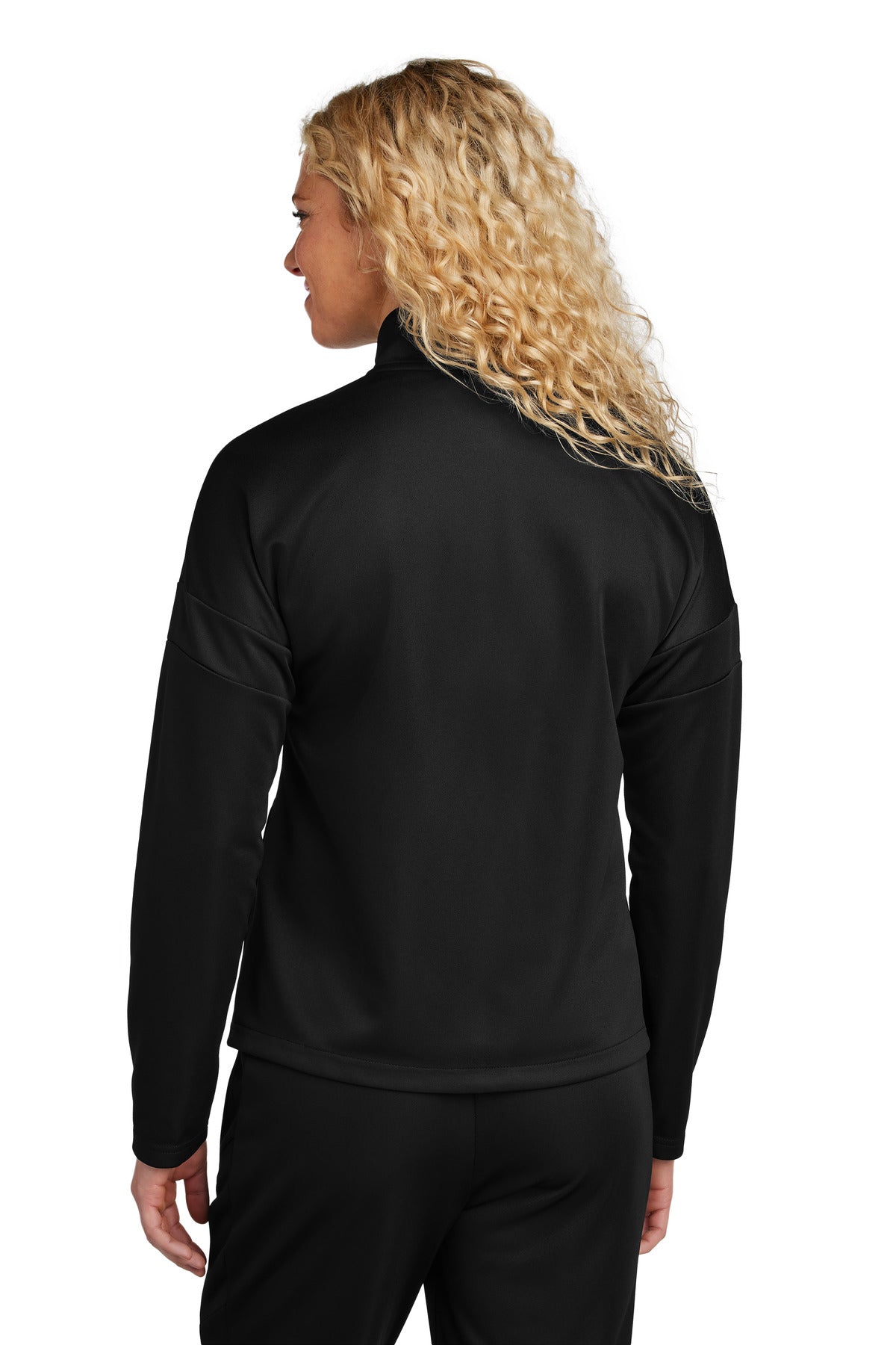 Custom Embroidered Sport-Tek Women's Travel Full-Zip Jacket LST800,Black/ Black