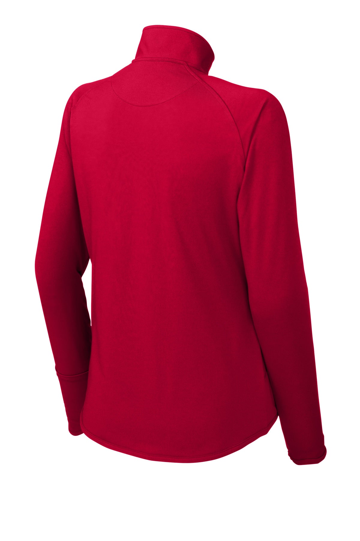 Sport-Tek Women's Sport-Wick Stretch 1/4-Zip Pullover. LST850 Deep Red