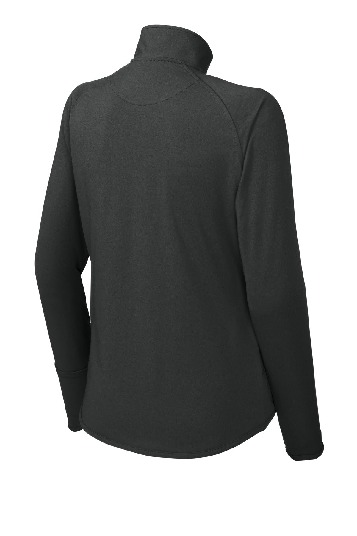 Sport-Tek Women's Sport-Wick Stretch 1/4-Zip Pullover. LST850 Charcoal Grey