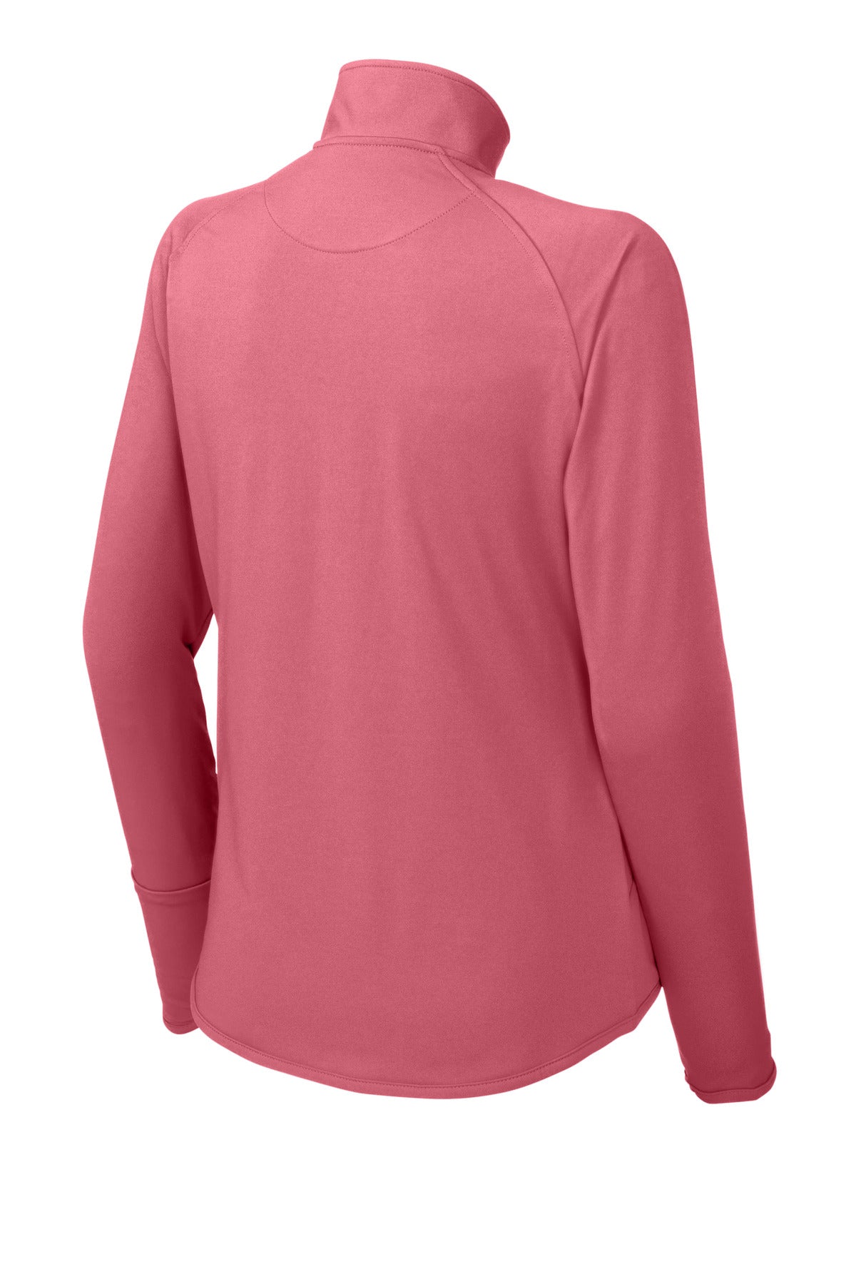Sport-Tek Women's Sport-Wick Stretch 1/4-Zip Pullover. LST850 Dusty Rose