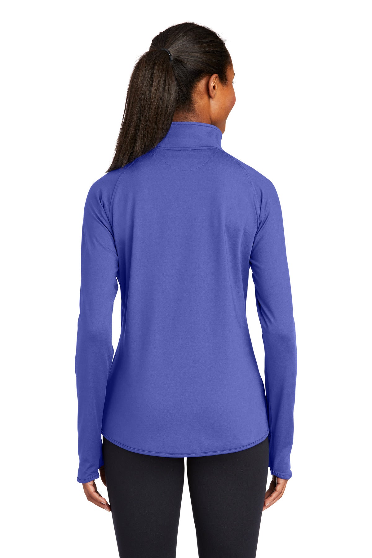 Custom Embroidered Sport-Tek Women's Sport-Wick Stretch 1/4-Zip Pullover. LST850,Iris Purple