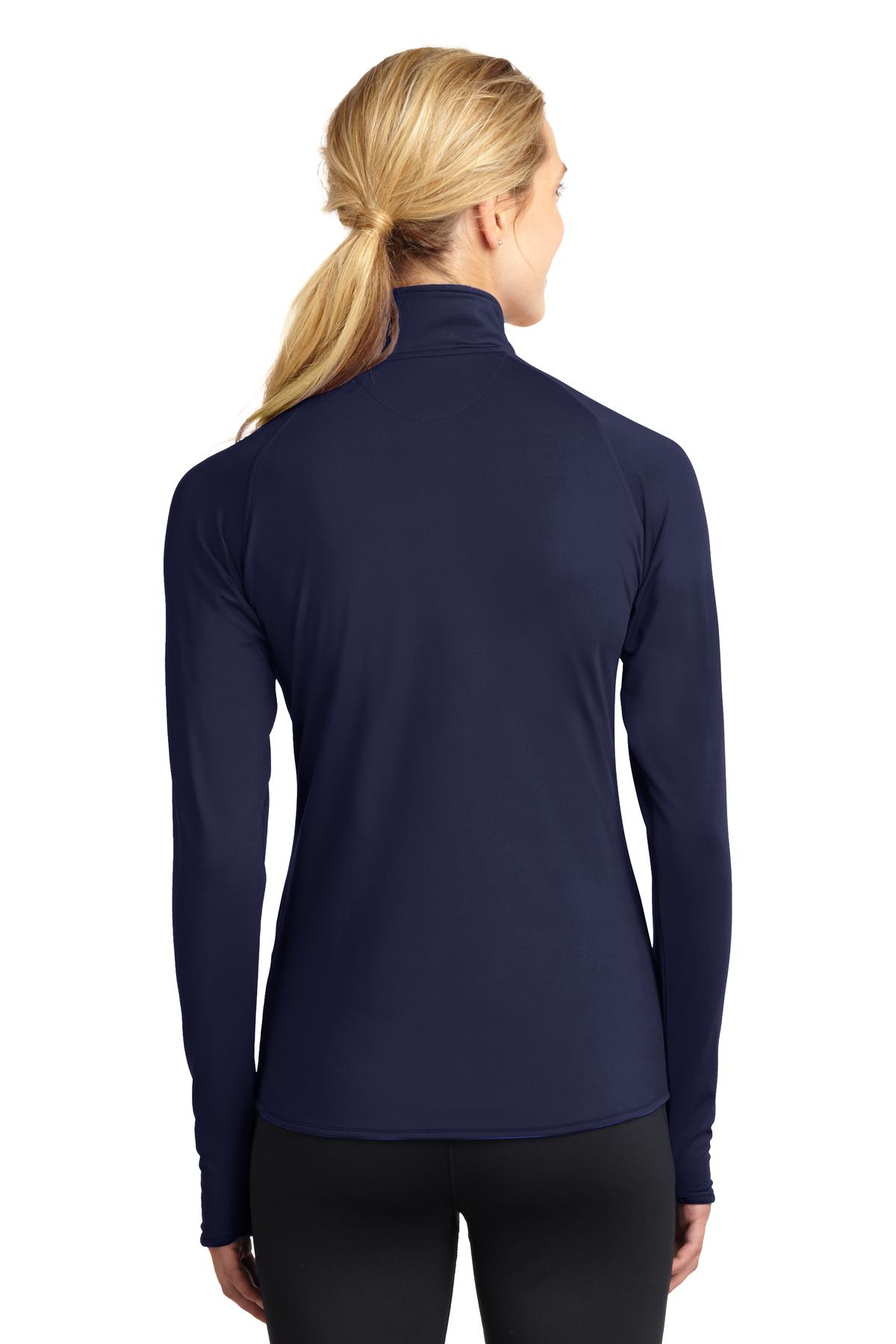 Custom Embroidered Sport-Tek Women's Sport-Wick Stretch 1/4-Zip Pullover. LST850,True Navy