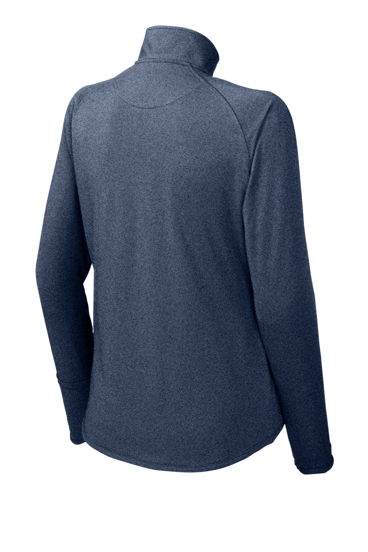 Sport-Tek Women's Sport-Wick Stretch 1/4-Zip Pullover. LST850 True Navy Heather