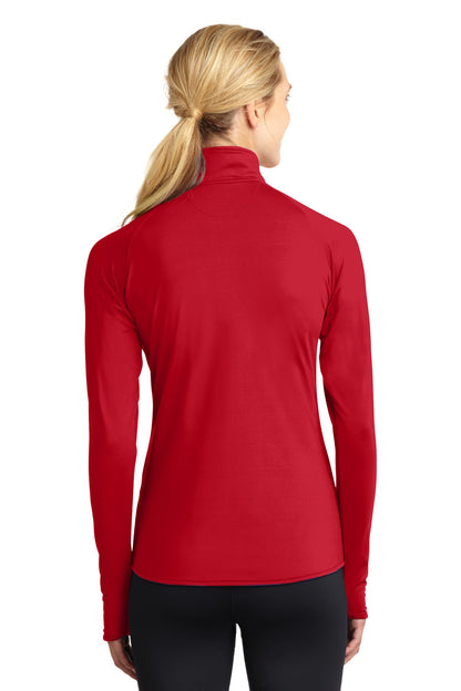 Custom Embroidered Sport-Tek Women's Sport-Wick Stretch 1/4-Zip Pullover. LST850,True Red
