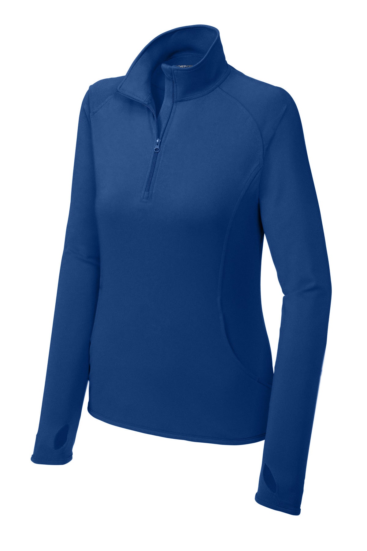 Sport-Tek Women's Sport-Wick Stretch 1/4-Zip Pullover. LST850 True Royal