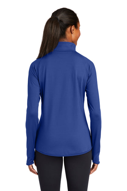 Custom Embroidered Sport-Tek Women's Sport-Wick Stretch 1/4-Zip Pullover. LST850,True Royal