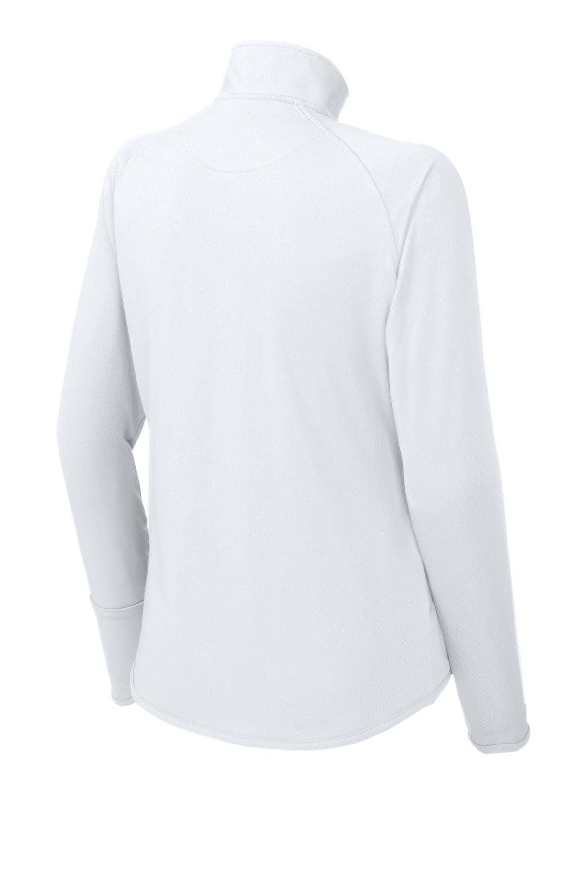 Sport-Tek Women's Sport-Wick Stretch 1/4-Zip Pullover. LST850 White