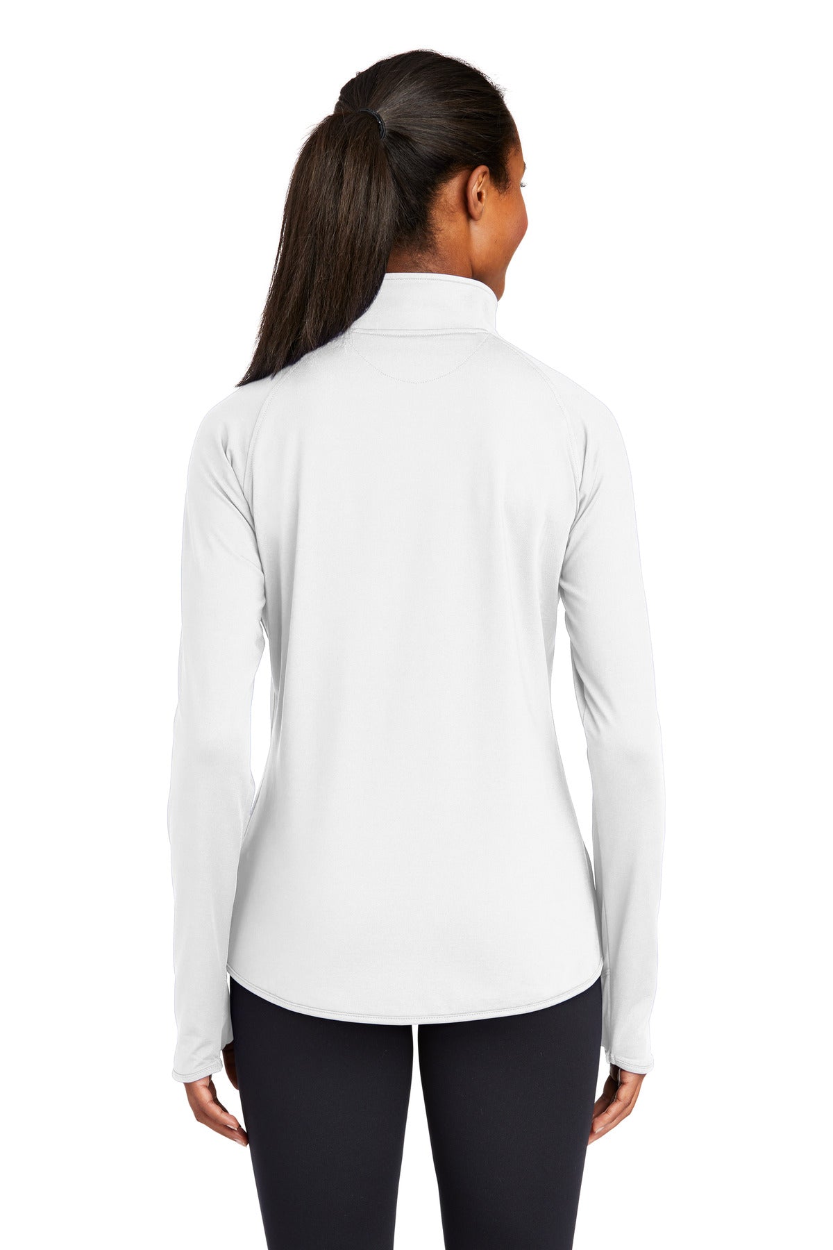 Custom Embroidered Sport-Tek Women's Sport-Wick Stretch 1/4-Zip Pullover. LST850,White
