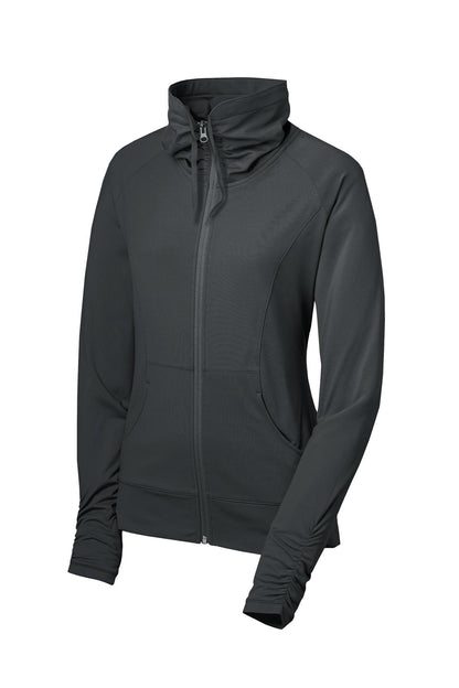 Sport-Tek Women's Sport-Wick Stretch Full-Zip Jacket. LST852