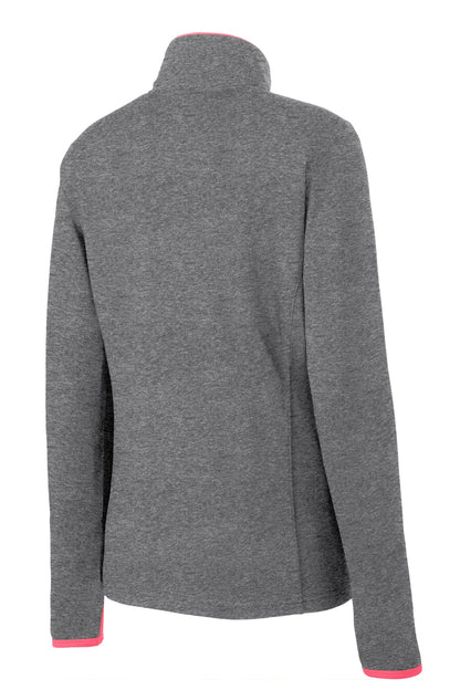 Sport-Tek Women's Sport-Wick Stretch Contrast Full-Zip Jacket.  LST853