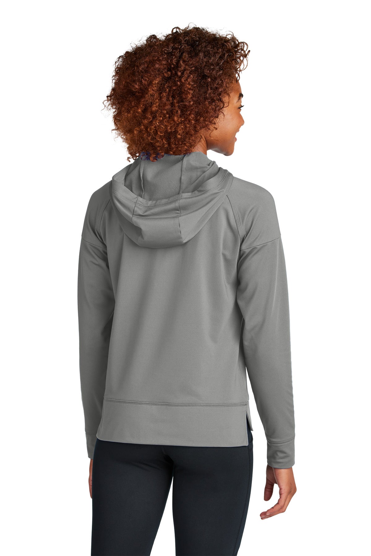 Custom Embroidered Sport-Tek Women's Sport-Wick Stretch 1/2-Zip Hoodie LST856,Charcoal Grey