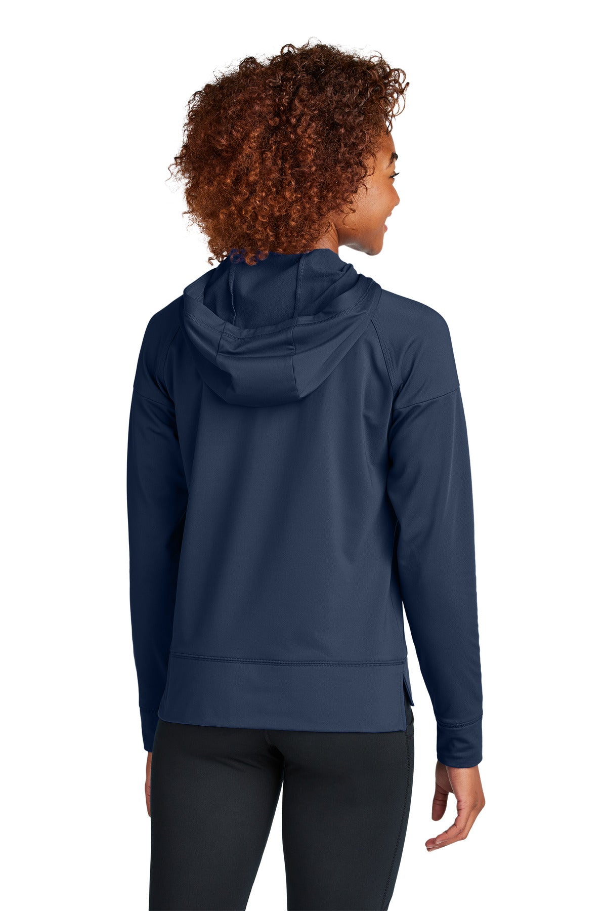 Custom Embroidered Sport-Tek Women's Sport-Wick Stretch 1/2-Zip Hoodie LST856,True Navy