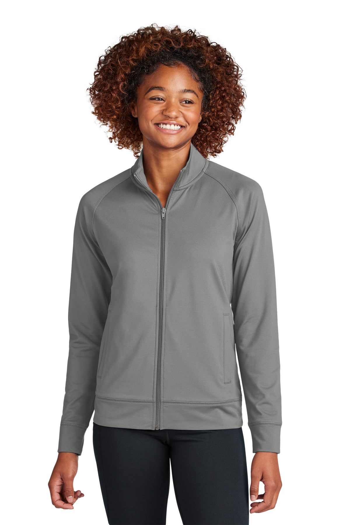 Sport-Tek Women's Sport-Wick Stretch Full-Zip Cadet Jacket LST857