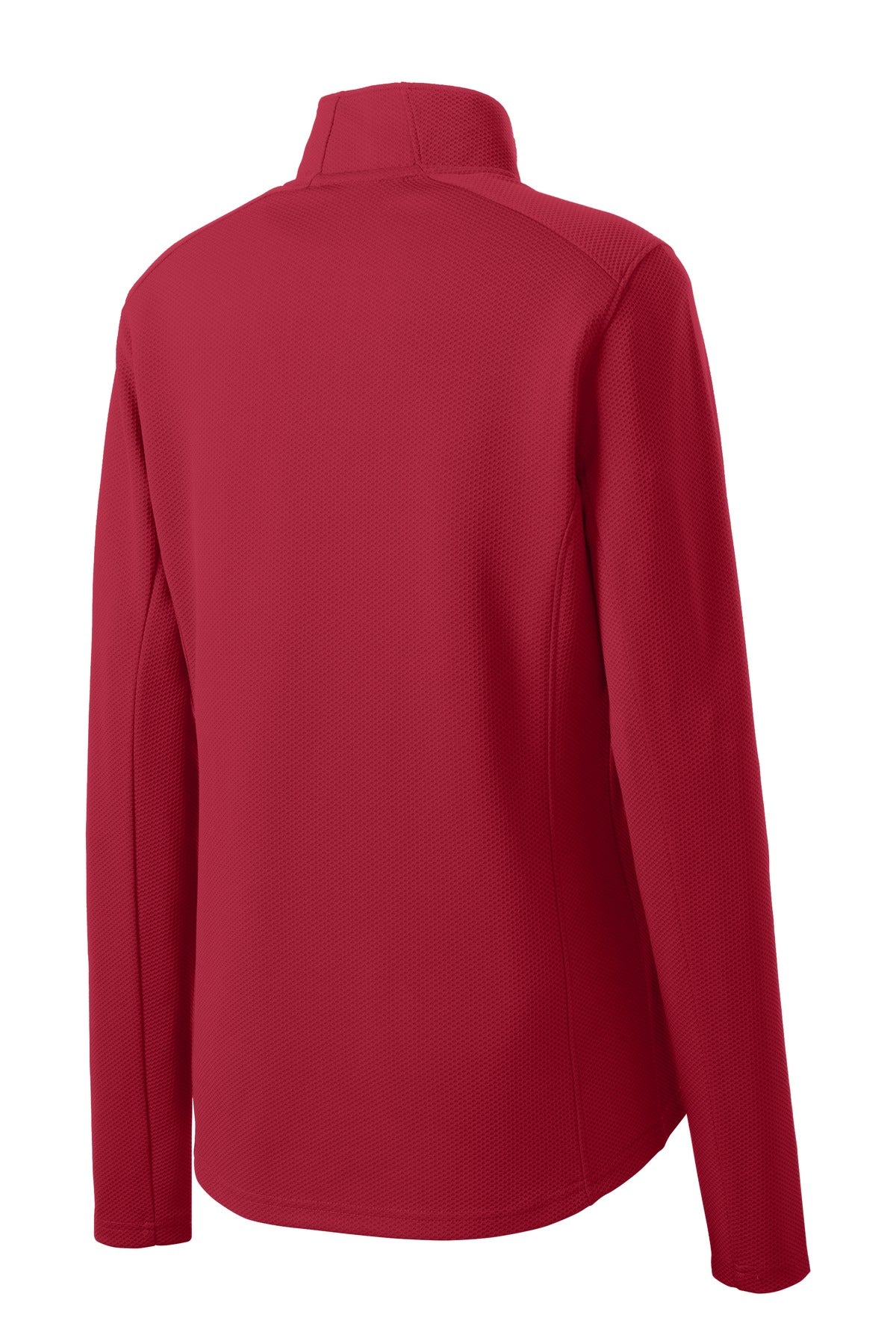 Sport-Tek Women's Sport-Wick Textured 1/4-Zip Pullover.  LST860