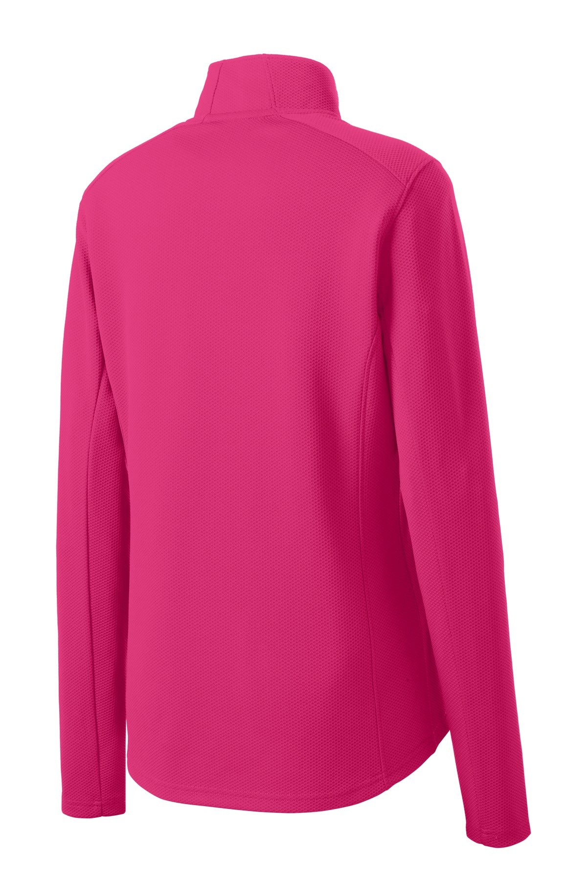 Sport-Tek Women's Sport-Wick Textured 1/4-Zip Pullover.  LST860