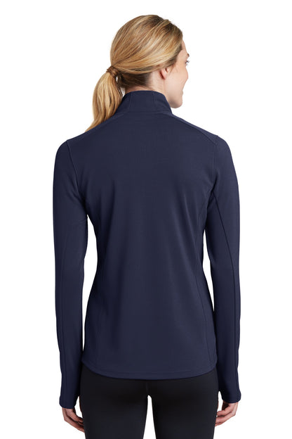Custom Embroidered Sport-Tek Women's Sport-Wick Textured 1/4-Zip Pullover.  LST860,True Navy