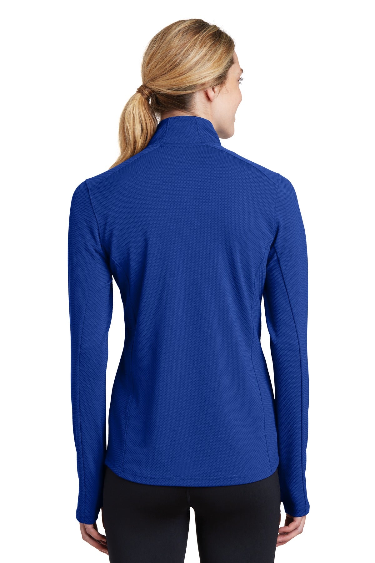 Custom Embroidered Sport-Tek Women's Sport-Wick Textured 1/4-Zip Pullover.  LST860,True Royal