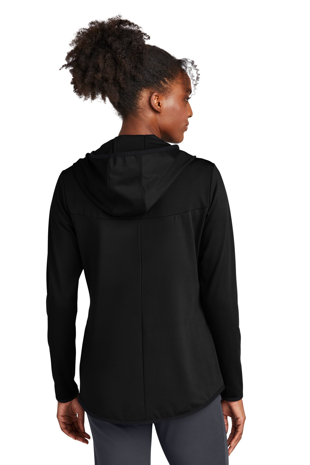 Custom Embroidered Sport-Tek Women's Circuit Hooded Full-Zip LST870,Deep Black
