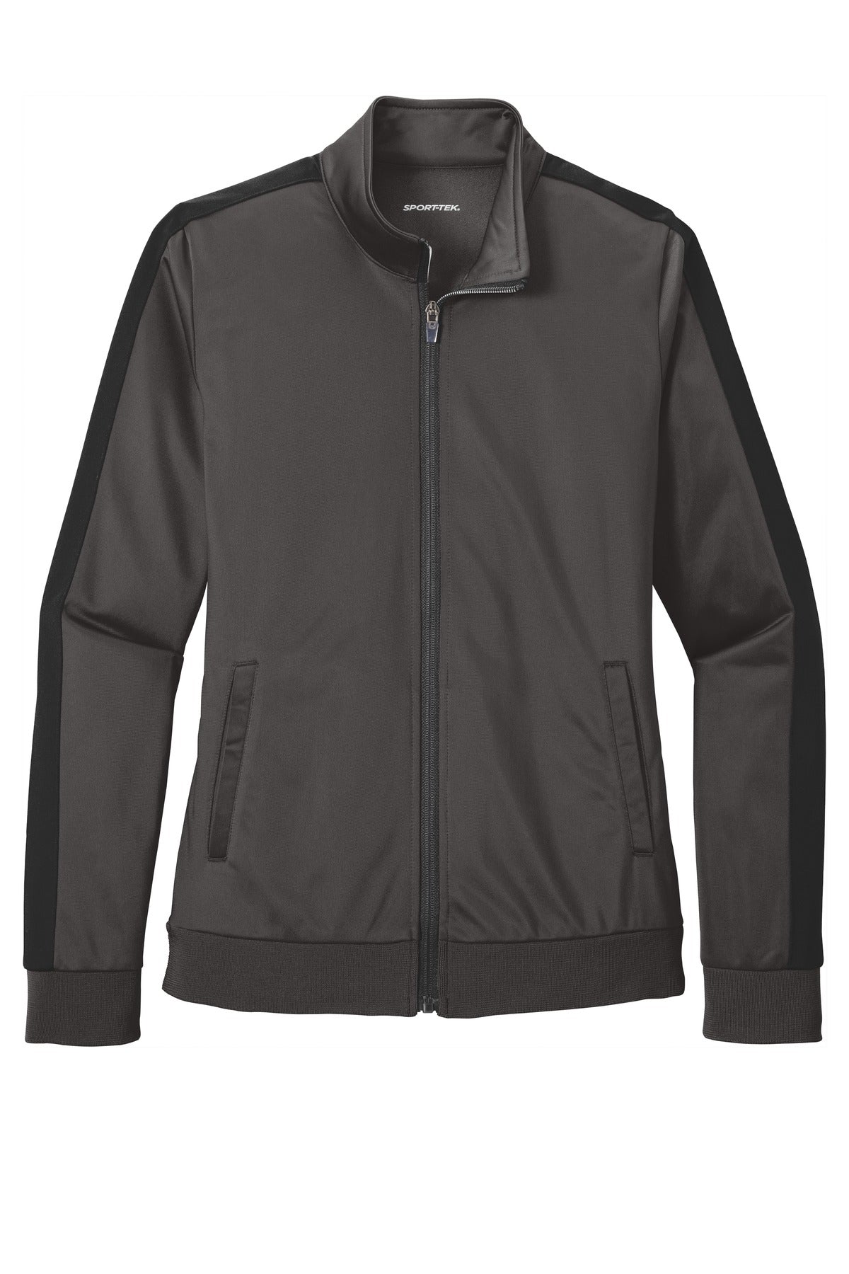 Sport-Tek  Ladies Tricot Sleeve Stripe Track Jacket. LST94