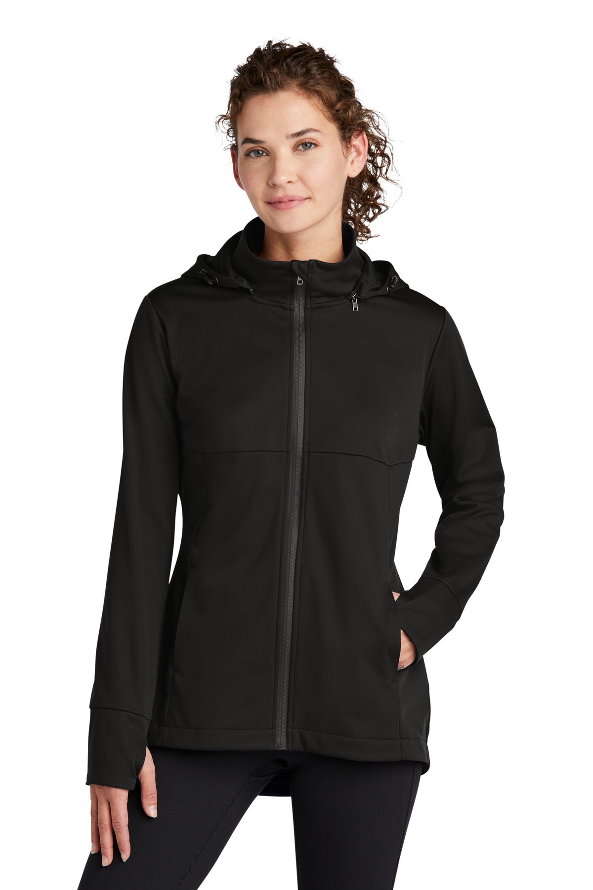 Sport-Tek Women's Hooded Soft Shell Jacket LST980